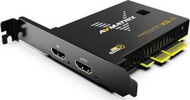 "AVMATRIX PCIE Capture Card", 4K60 UHD "Passthrough/Capture", skirta žaidimų transliacijai ir įrašymui su itin mažu vėlavimu PS5 PS4/Pro "Xbox Series X/S Xbox One X/S" OBS "Windows" ir "Linux" VC12-4K