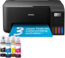"Epson EcoTank ET-2862" daugiafunkcinis spausdintuvas "3-in-1" A4 formato įkraunami bakeliai Didelės talpos 4 buteliukai (juodas, žydras, purpurinis, geltonas), lygiaverčiai 3600 Pag B/N 6500 psl.