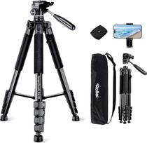"Rollei Compact Traveler Star S4", 188 cm fotoaparato trikojis Lengvas kompaktiškas aliumininis fotostovas su rutuline galvute DSLR išmaniųjų telefonų trikojis su mobiliojo telefono laikikliu, fotoaparato trikojis Fotoaparato trikojis