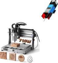 Genmitsu 3020-PRO Ultra CNC-Fräsmaschine+ 5,5 W FAC-Lasermodul, 710-W-Spindel für Metall, Holz, 60 mm-Schrittmotor, Eingebauter Motherboard-Lüfter,
