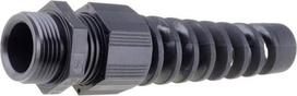 HT-K Helu PG11RAL9005 Kabelio įvorė su apsauga nuo susisukimo PG11 IP68 Mat: Poliamidas
