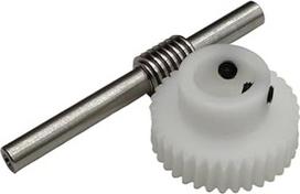 Krumpliaratinė pavara 1 komplektas 0,8 M 1:30 krumpliaračio sliekinis velenas 6 mm 8 mm 10 mm 12 mm vidinė skylė 0,8 modulis 30 dantų POM Mechaninės pavaros pavaros mechanizmas (12 mm kiaurymė)