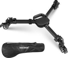 NEEWER TS012 "Dolly" fotoaparato trikojis su greituoju nuėmimu ir 3 colių guminiais ratukais, teleskopinėmis kojelėmis, rankena ir krepšiu, didelės apkrovos trikojo ratukai DSLR vaizdo kamerai, skirti vaizdo įrašymui, maks. 20 kg