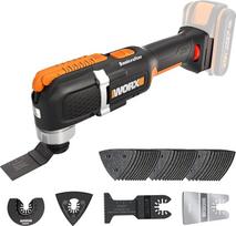 WORX WX696.9 akumuliatorinis daugiafunkcinis įrankis - elektrinis 20 V įrankis pjovimui, pjaustymui, šlifavimui ir kt. - be akumuliatoriaus ir įkroviklio