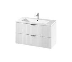 Cersanit S801-542 - pakabinama vonios spintelė su praustuvu TIRSO 100x45 cm balta