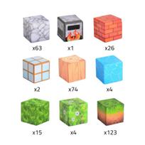 WOOPIE Magnetinis konstruktorius „Kaladėlių pasaulis“, 108 elementai