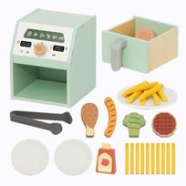 TOOKY TOY Medinė žaislinė gruzdintuvė be aliejaus (Air Fryer)