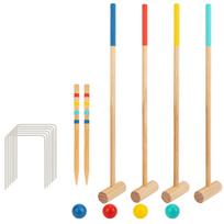 Tooky Toy medinis kriketo žaidimas lauke, skirtas 4 asmenims