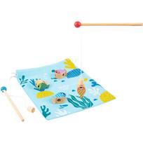 TOOKY TOY Medinis Daugiafunkcinis 4in1 Žaidimas Banginis ir Žuvytės (Žvejyba, Vėrimas, Bokštas) FSC