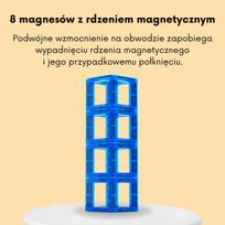 WOOPIE Magnetinės konstravimo kaladėlės 3D, edukacinis rinkinys skaičiavimui (70 dalių)