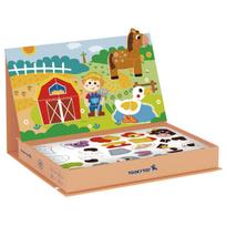 TOOKY TOY Magnetinė edukacinė dėlionė „Ūkis“, 73 elementai (Montessori)