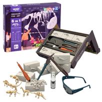 WOOPIE archeologinis rinkinys, dinozaurų skeletų kasinėjimai (6 in 1)