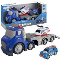 WOOPIE „City Truck“ Policijos vilkikas (tralas) su garso ir šviesos efektais, mėlynas