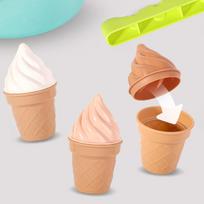WOOPIE FUN ICE CREAM smėlio ir sniego žaislų rinkinys (Ledai), 2in1, 15 dalių
