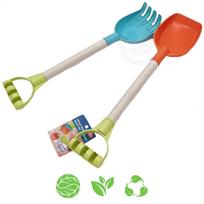 WOOPIE GREEN Biologiškai skaidus smėlio žaislų rinkinys: Kastuvėlis ir grėbliukas, 51 cm