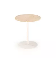 TRAVERSO S c. table, color travertine / white