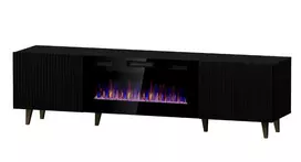 PAFOS EF TV stand 180 black/black with black legs