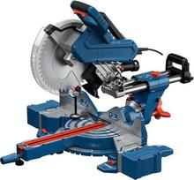 "Bosch Professional GCM 340-305 D" laidinis įstrižinis pjūklas (įskaitant liniuotę, spaustuką, dulkių maišelį, ruošinio atramą, pjūklo diską, raktą)