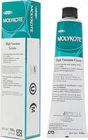"Molykote HVG High Vacuum Grease" 150g 5.3oz Silikoninis tepalas Dulkių siurblių slėgio sistemų sandarinimas Vandens atsparumas cheminėms medžiagoms Guminis sandariklis O žiedas Tepalas Sandariklis Permatomas baltas