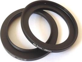 2 x Metaliniai žingsnio aukštyn žiedai 40.5-49mm D-SLR vaizdo kameros objektyvo jungtis jonų dydis 40.5mm iki 49mm filtro skylės adapterio varžtai Nuotraukos vaizdas Fix-Ing