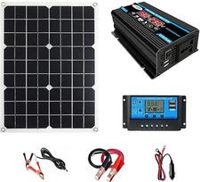 aqxreight Komplektinė 18 V 20 W saulės kolektorių sistema su dviguba USB jungtimi, skirta įvairiems įrenginiams (110 V)