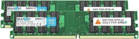BRAINZAP 8GB DDR2 RAM DIMM PC2-6400U 2Rx16 800 MHz 1,8 V CL6 AMD kompiuterio atminties modulis (2 x 4GB)