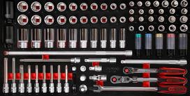 KS Tools 813.0085 1/2 colio veržliarakčių rinkinys su putplasčio įdėklu 85 dalys