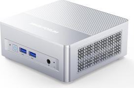 Mini kompiuteris MINIS FORUM X1 Lite-255 su "AMD Ryzen 7 255" (8C/16T), "Radeon 780M", 32GB DDR5 RAM, 1 TB SSD, "WiFi 6E" ir 2,5GbE LAN, "OCuLink eGPU", HDMI+DP+USB4 trigubas ekranas, 4 × USB-A