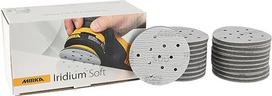 Mirka Iridium Soft Sanding Discs Diameter 77 mm / Grain P500 / Velcro Multifit / Pack of 20 / Foam-Based Abrasive for Precise Dry Sanding, Clear Lacquer Sanding, Finish