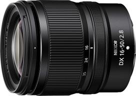 Nikon Nikkor Z DX 16-50 mm f/2.8 VR (ryškus objektyvas nuotraukoms ir vaizdo įrašams, puikus bokeh efektas, lengvas 330 g, vaizdo stabilizatorius)