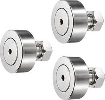 tiekimo žemėlapis 3 vnt. kumštelinio sekimo bėgių guoliai CF10-1/KRV26 X adatinis guolis, 26 mm ritinėlio skersmuo, M10 varžto tipas, skirtas staklių kreipiamajam bėgiui (šešiakampis lizdas)