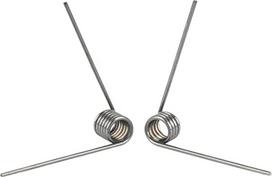 Torsioninė spyruoklė, kairiojo posūkio spyruoklė, vielos skersmuo 2,0 mm, 65Mn, 10 dalių (3Lap (kairysis sukimas), 12 mm, 2,0 mm (120 kampas))