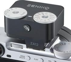 ZA12 Dviejų ratukų fotoaparato blykstė, retro mini fotoaparato blykstė su automatiniu režimu, įkraunama C tipo blykstė, 60 g lengva nešiojama foto blykstė, skirta veidrodiniams ir DSLR fotoaparatams (juoda)