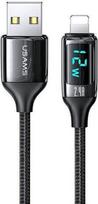 USB cable Usams USB-A - Lightning 1.2 m Black (6958444975399)