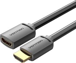 Vention HDMI-A Male to HDMI-A Female 4K HD Cable PVC Type 3M Black