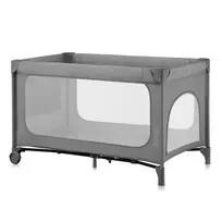 Lionelo Jasmin Easy Fold dviejų aukštų maniežas, grey stone