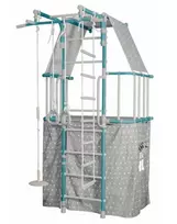 Sports Complex with a Tent SANRO L PASTEL Turquoise-Grey,  226x115cm