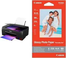 "Canon" daugiafunkcinis spausdintuvas PIXMA G650 MegaTank Spausdintuvas Rašalinis spausdintuvas Skeneris Kopijavimo aparatas Juodas ir nuotraukų popierius GP-501 Blizgus baltas - 10 x 15 cm 100 lapų, skirtas rašaliniams spausdintuvams - PIXMA spausdintuva