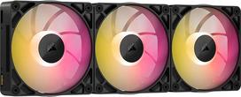 "CORSAIR iCUE LINK RX120 MAX RGB 120 mm PWM storio ventiliatorius su "iCUE LINK" sistemos koncentratoriumi - didelis statinis slėgis - magnetinis kupolo guolis - triguba pakuotė - juodas