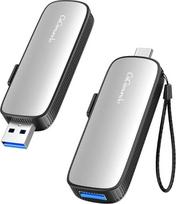 "GiGimundo" išorinis SSD 128GB iki 1073MB/s USB atmintinė, išorinis kietasis diskas su dviguba USB C + USB A USB 3.2 Gen2 atminties kortele "iPhone 15/16/17/PS4/Android Phone/Tablet/Laptop/Mac