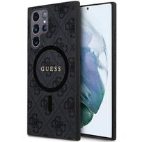 GUESS case for SAMSUNG S24 Ultra compatible with MagSafe GUHMS24LG4GFRK (4G Ring classic logo) black