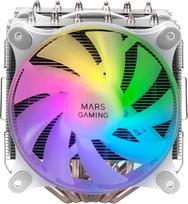 "Mars Gaming MCPU-XT White", CPU radiatorius, dvigubo bokšto aušinimas, 6 HCT šiluminiai vamzdeliai, TDP 300 W, 2 ARGB PWM 12 cm ventiliatoriai