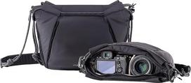 "PGYTECH OneGo" fotoaparato krepšys su virvės dirželiu - daugiafunkcinis krepšys per petį miesto fotografams Kompaktiškas foto krepšys, suderinamas su "Sony/Canon/Nikon/Mirrorless" fotoaparatais, juodas, fotoaparato krepšys per petį/dieninė rankinė