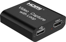 "PremiumCord HDMI Capture/Grabber", skirtas vaizdo ir garso įrašymui kompiuteryje 4K@30Hz skiriamoji geba Full HD @ 30Hz Plug and Play HDMI išvestis