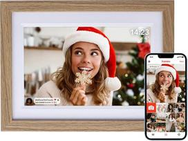 "Rollei Smart Frame WiFi 1010" skaitmeninis nuotraukų rėmelis 10,1 colio "Frameo" skaitmeninis nuotraukų rėmelis 1280 x 800 IPS jutiklinis ekranas 32GB atminties Medžio efekto ąžuolo skaitmeninis nuotraukų rėmelis Skaitmeninis elektroninis nuotraukų rėme