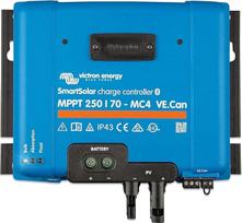 "Victron Energy SmartSolar MPPT MC4 VE.Can 250V 70 Amperų 12/24/36/48 V saulės įkrovos valdiklis (Bluetooth)