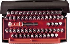 "Wiha" antgalių rinkinys "Collector Standard 25 mm Mixed 61-Piece 1/4 Inch C6.3 I dėžutėje I antgalių rinkinys su antgalių laikikliu I greito keitimo magnetinis laikiklis (07943)