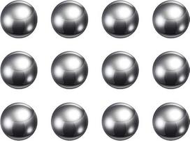 12 x tiksliųjų rutuliukų 15 mm skersmens G200 201 nerūdijančio plieno guoliams