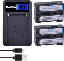 DuraPro NP-FM500H baterija + LCD USB įkroviklis, skirtas "Sony" a99,a77,a58,a57,a65,a68,a200,a300,a350,a450,a500,a550,a560,a700,a850,a900 fotoaparatams