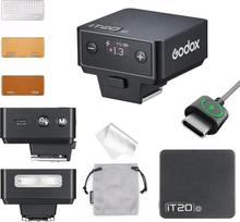 GODOX IT20 O fotoaparato blykstė, IT20O TTL mini blykstė, atkūrimo laikas 1,5 sekundės, suderinama su Olympus E-M1 Pen-F E-M10 II E-PL8 E-M10 III E-P5, Panasonic GH4 100 F1 G85 GX85 LX100 S1 (juoda)